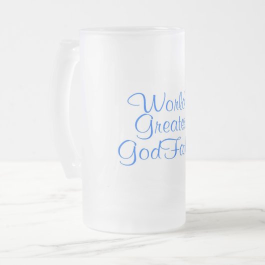 世界のすばらしい教父 フロストグラスビールジョッキ (正面左)