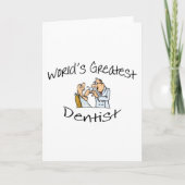 世界のすばらしい歯科医の開いた広い カード (正面)