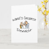 世界のすばらしい歯科医の開いた広い カード (黄色い花)