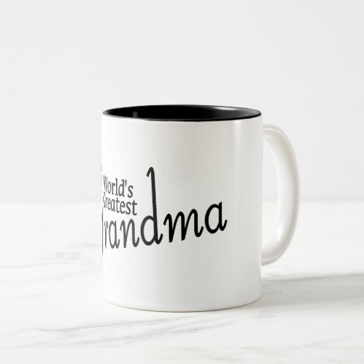 世界のすばらしい祖母 ツートーンマグカップ (正面右)