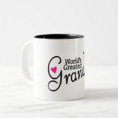 世界のすばらしい祖母 ツートーンマグカップ (正面左)