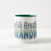 世界のすばらしい祖父のツートーンマグ ツートーンマグカップ (中央)