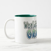 世界のすばらしい祖父のツートーンマグ ツートーンマグカップ (左)