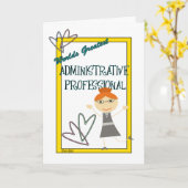 世界のすばらしい管理上のプロフェッショナル カード (黄色い花)