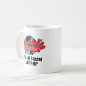 世界のすばらしい臨床ソーシャルワーカー コーヒーマグカップ (正面左)