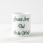 世界のすばらしい軍隊のパパ コーヒーマグカップ (中央)