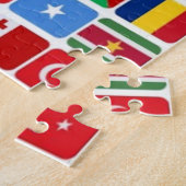 世界のすべての国の国旗 ジグソーパズル (側面)