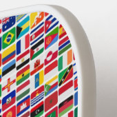 世界のすべての国の国旗 ピックルボールラケット (左詳細)