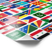 世界のすべての国の国旗 フォトプリント            (角)