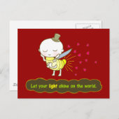 世界のはがきに光を当てなさい ポストカード (正面/裏面)