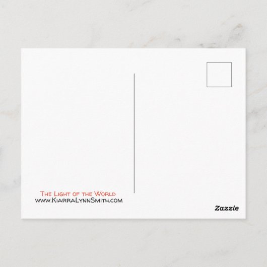 世界のはがきの光 ポストカード (裏面)