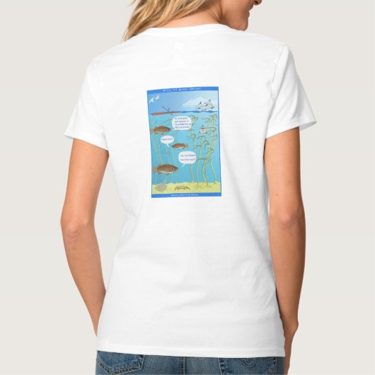 世界のひび割れ - 水はどうですか? - Tシャツ (裏面)