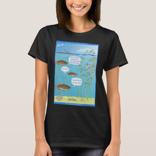 世界のひび割れ - 水はどうですか? - Tシャツ (正面)