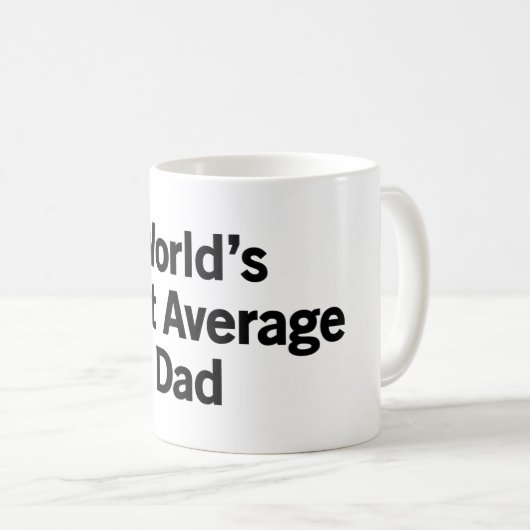 世界のほとんどの一般のパパ コーヒーマグカップ (正面右)