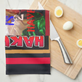 世界のまわりにの私が私を輝かせてうれしい キッチンタオル (四つ折り)