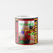 世界のまわりにの私が私を輝かせてうれしい コーヒーマグカップ (中央)