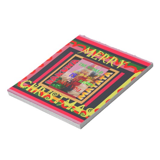 世界のまわりにの私が私を輝かせてうれしい ノートパッド (回転)