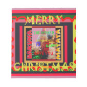 世界のまわりにの私が私を輝かせてうれしい ノートパッド (正面)