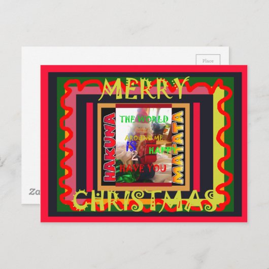 世界のまわりにの私が私を輝かせてうれしい ポストカード (正面/裏面)