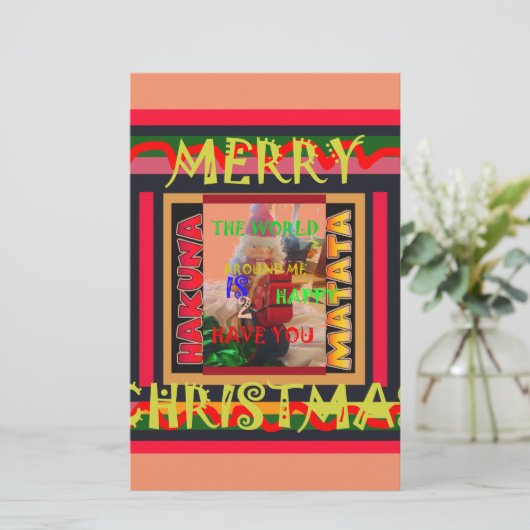 世界のまわりにの私が私を輝かせてうれしい 便箋 (スタンド正面)