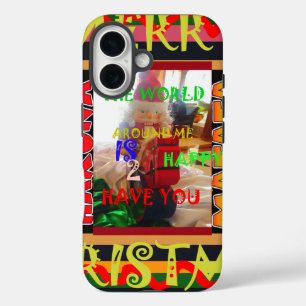 世界のまわりにの私が私を輝かせてうれしい iPhone 16ケース