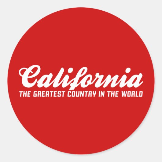 世界のもっとも偉大カリフォニア ラウンドシール (正面)