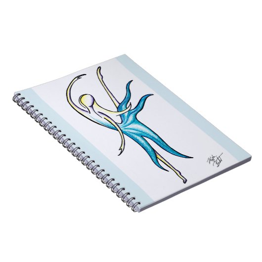 世界のようなダンスは螺線形ノートを見ています ノートブック (右側)