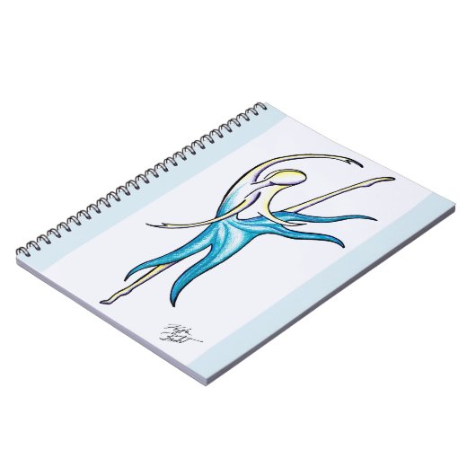 世界のようなダンスは螺線形ノートを見ています ノートブック (左側)