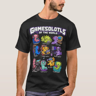 世界のアホロートルゲーマー 笑 Tシャツ