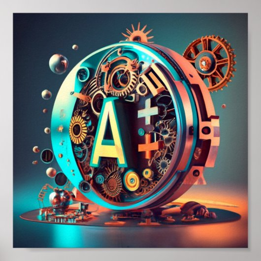 世界のアルファベット ポスター (正面)