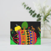 世界のウクライナの民芸の運命 シーズンポストカード (スタンド正面)