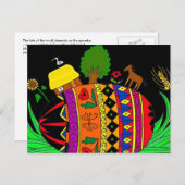 世界のウクライナの民芸の運命 シーズンポストカード (正面/裏面)