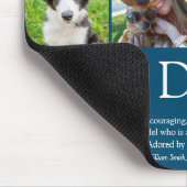 世界のエバ最高のーパパ定義8フォトおもしろいブルー マウスパッド (コーナー)