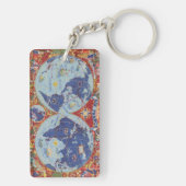 世界のエールフランスの地図 キーホルダー (裏面)