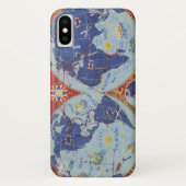 世界のエールフランスの地図 Case-Mate iPhoneケース (裏面)