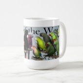 世界のオウム コーヒーマグカップ (正面右)