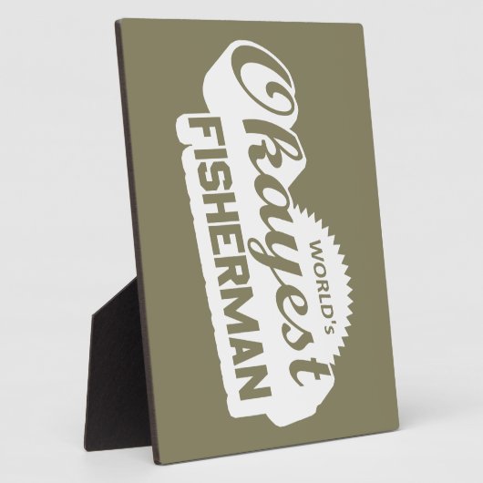 世界のオカイスト漁師 フォトプラーク (側面)