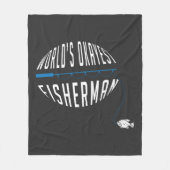 世界のオカイスト漁師 フリースブランケット (正面)