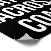 世界のオケエストラクロスコーチギフト ポスター (角)