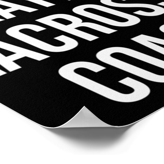 世界のオケエストラクロスコーチギフト ポスター (角)