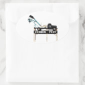 世界のオパールの首都コベル・ペディ 楕円形シール (バッグ)