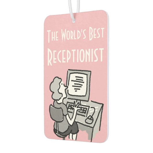 世界のオフィス最高の受付員 カーエアーフレッシュナー (左)