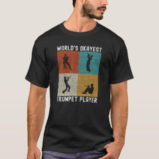 世界のオーケストトランペット選手トランペットおもしろいトランプ Tシャツ