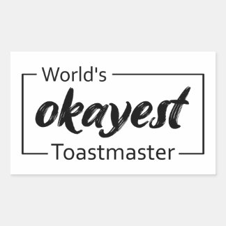 世界のオーケストトーストマスター 長方形シール