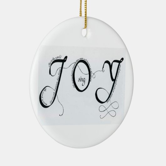 世界のオーナメントへの喜び セラミックオーナメント (右)