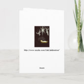 世界のカスタマイズ可能なクリスマスへの喜び シーズンカード (裏面)