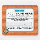 世界のカスタムな芸術及び写真のマウスパッドのまわり マウスパッド (正面)