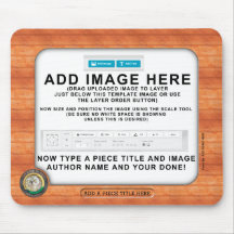 世界のカスタムな芸術及び写真のマウスパッドのまわり