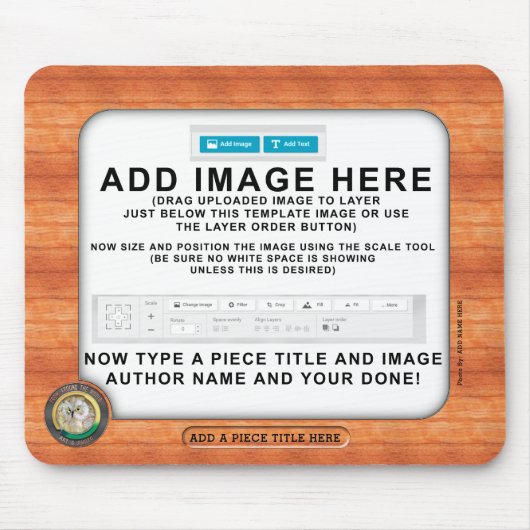 世界のカスタムな芸術及び写真のマウスパッドのまわり マウスパッド (正面)
