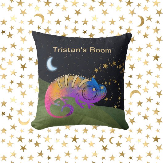 世界のカメレオンがコスモスに クッション